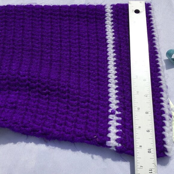 Vtg Crochet Jacket Handmade Granny Sq Cardigan Coatigan CottageCore Boho OOAK - Picture 9 of 16